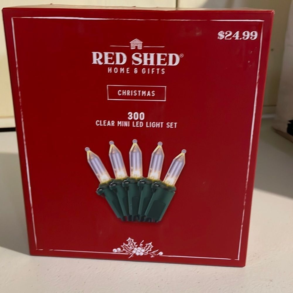 Red Shed Christmas Lights